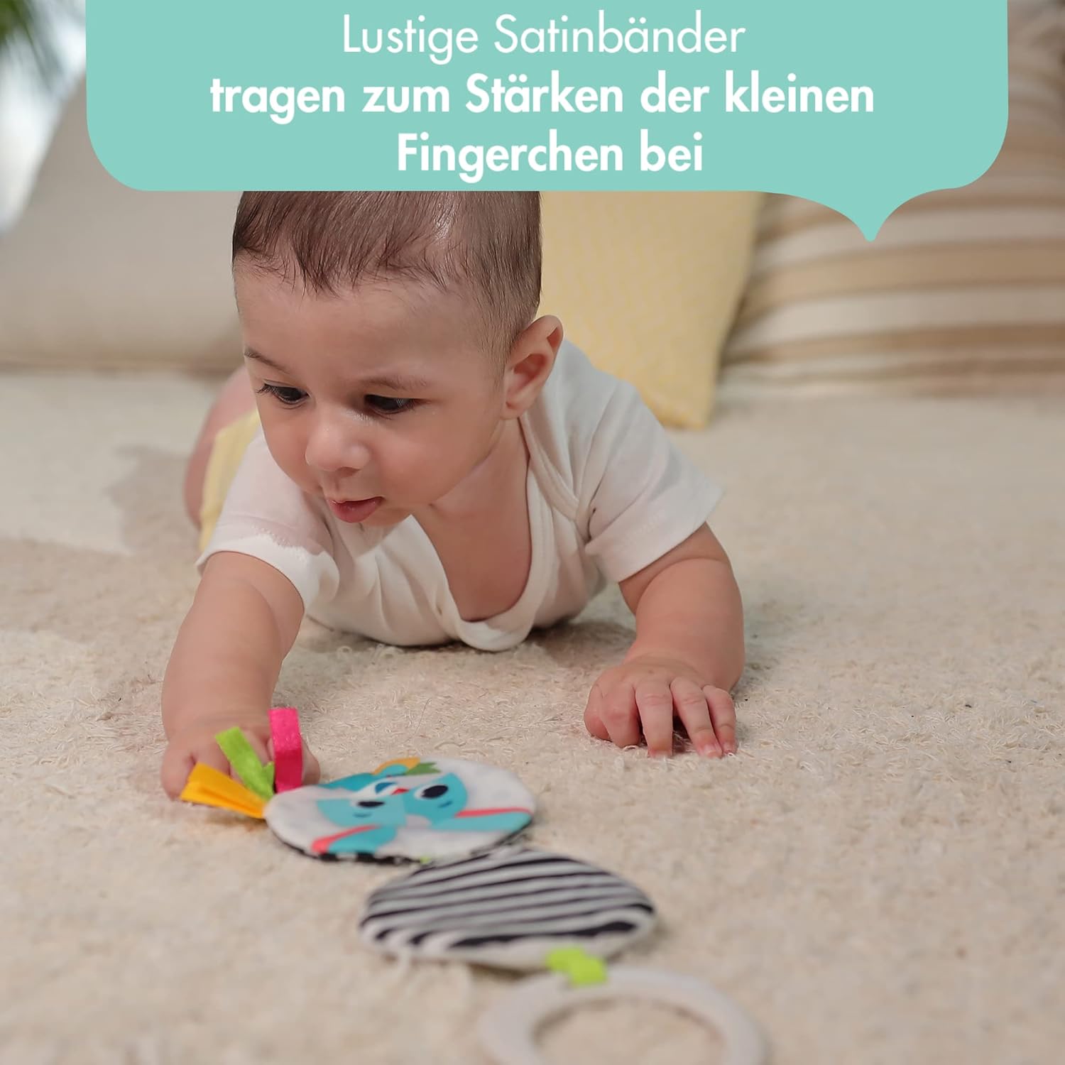 Detalle de Tiny Love Magical Tales Black & White Geschenkset – Baby-Geschenkset mit Entwicklungsspielzeug (0m+)