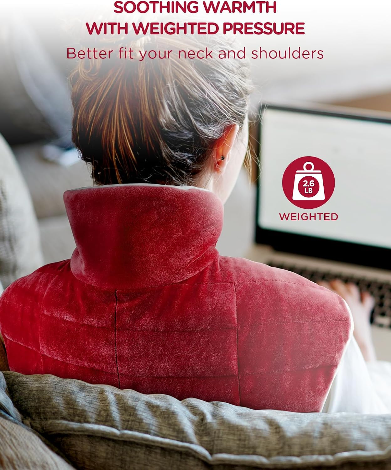 Thumbnail 1 de Comfytemp K9015 Weighted Heating Pad for Neck, Shoulders & Back