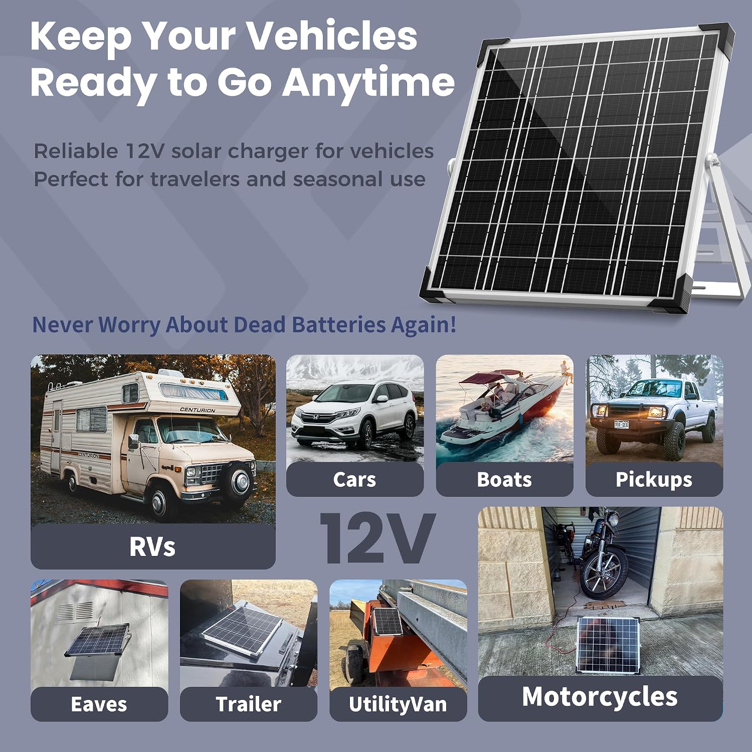 Detalle 2 de Voltset 12V 20W Solar Battery Charger