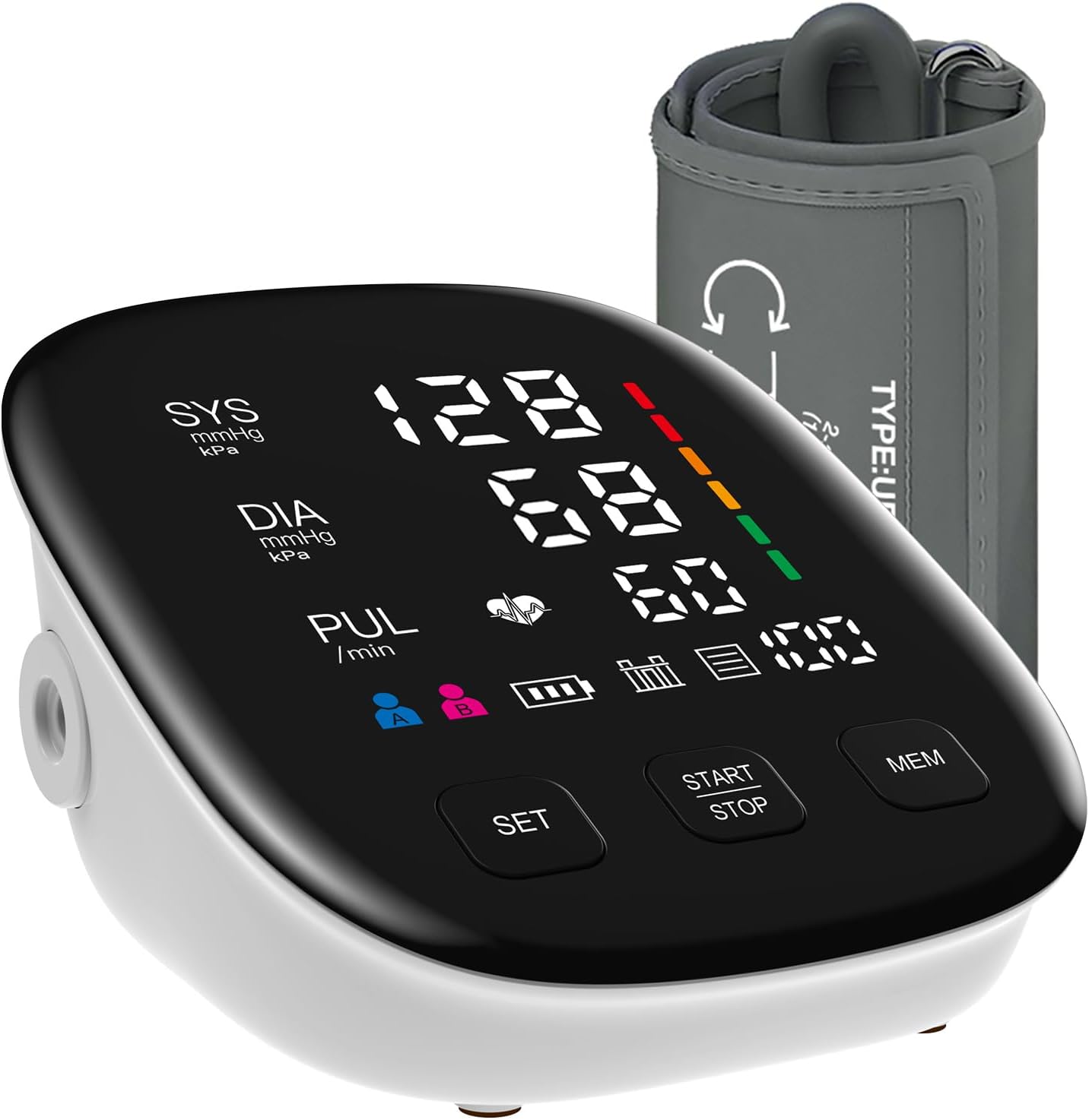 Detalle de Blood Pressure Monitor, Upper-Arm, 2×199 Memory