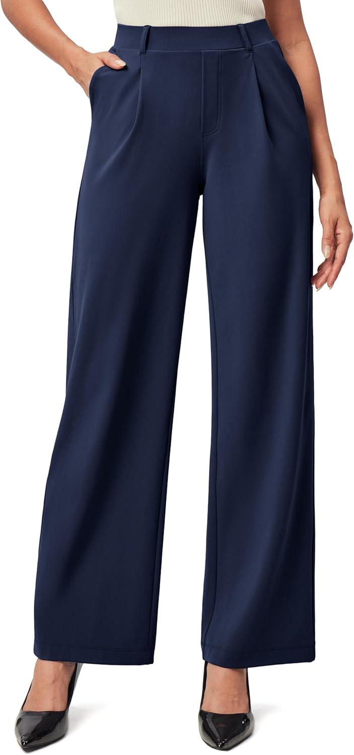 Thumbnail 6 de IUGA Women’s Pull-On Wide-Leg Dress Pants with Stretch & Pockets