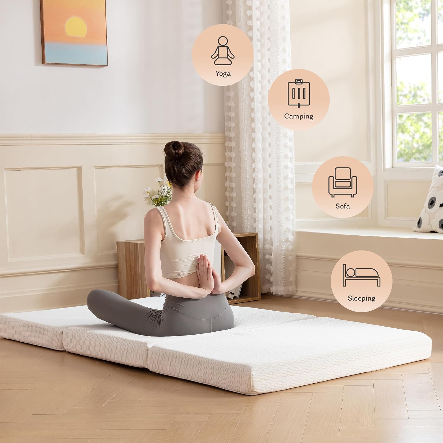 Thumbnail 4 de MLILY Tri-Fold Mattress, 4-Inch