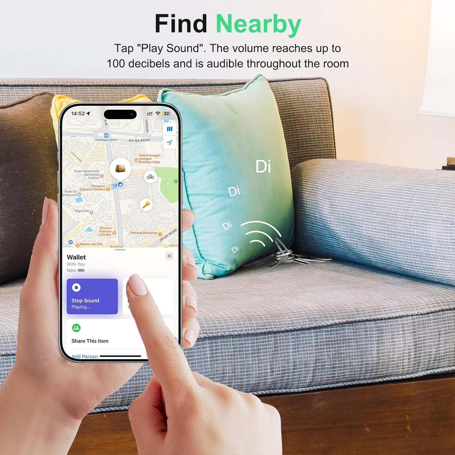 Thumbnail 2 de Bnlei Air Tracker Tag with Apple Find My (iOS Only) – 4-Pack (Black)