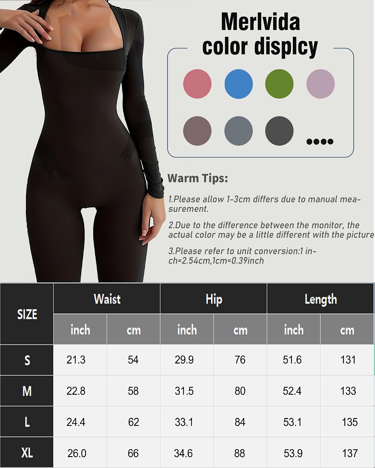 Thumbnail 6 de Merlvida Sport-Jumpsuit für Damen, nahtlos