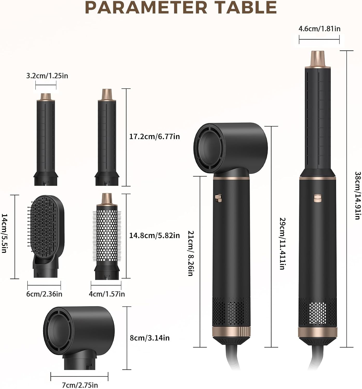 Thumbnail 6 de Dryhsip 5‑in‑1 Hot Air Brush 1,200W 🔌