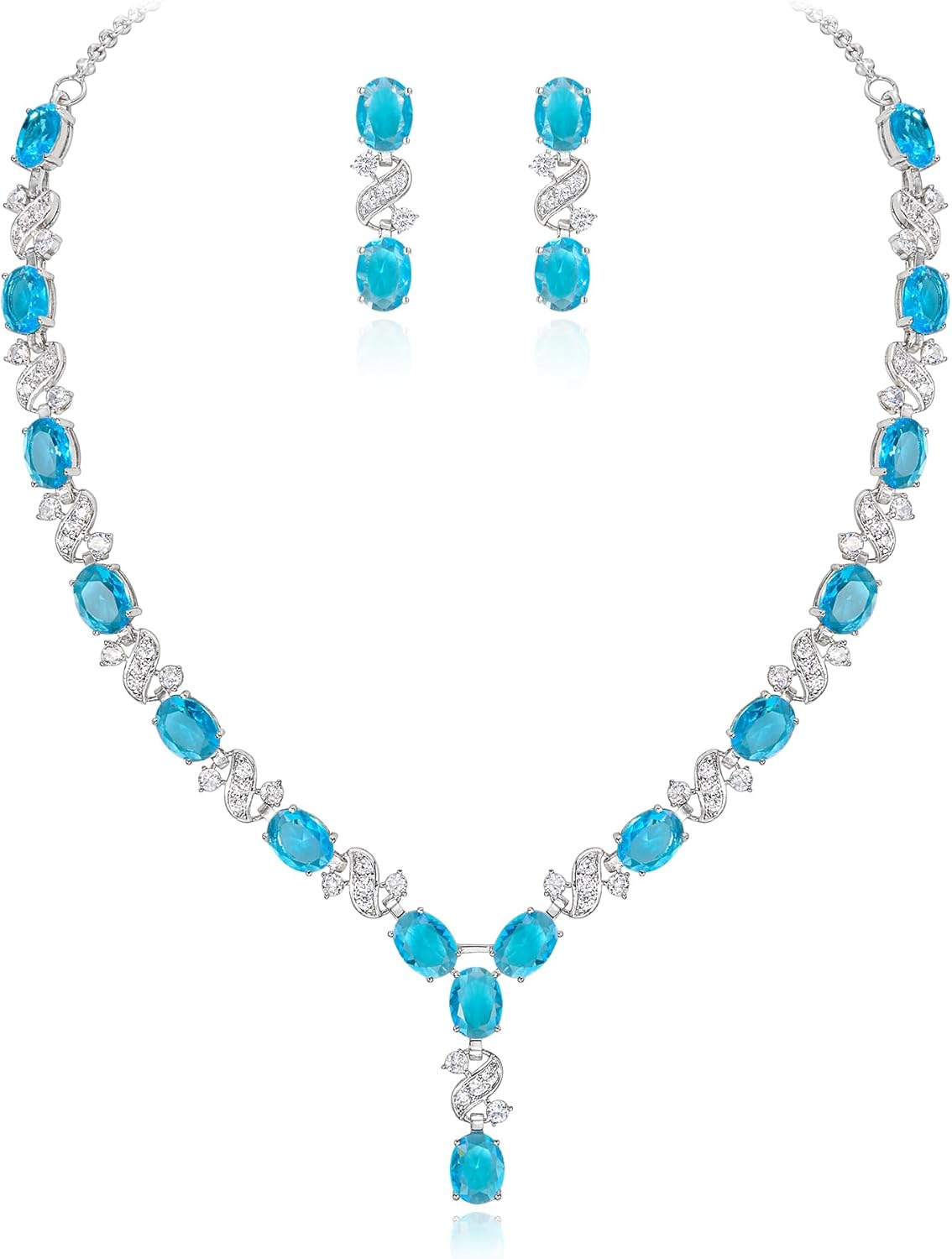 Thumbnail 5 de Set gioielli Clearine Donna con collana e orecchini a forma infinita, zirconia cubica e box regalo