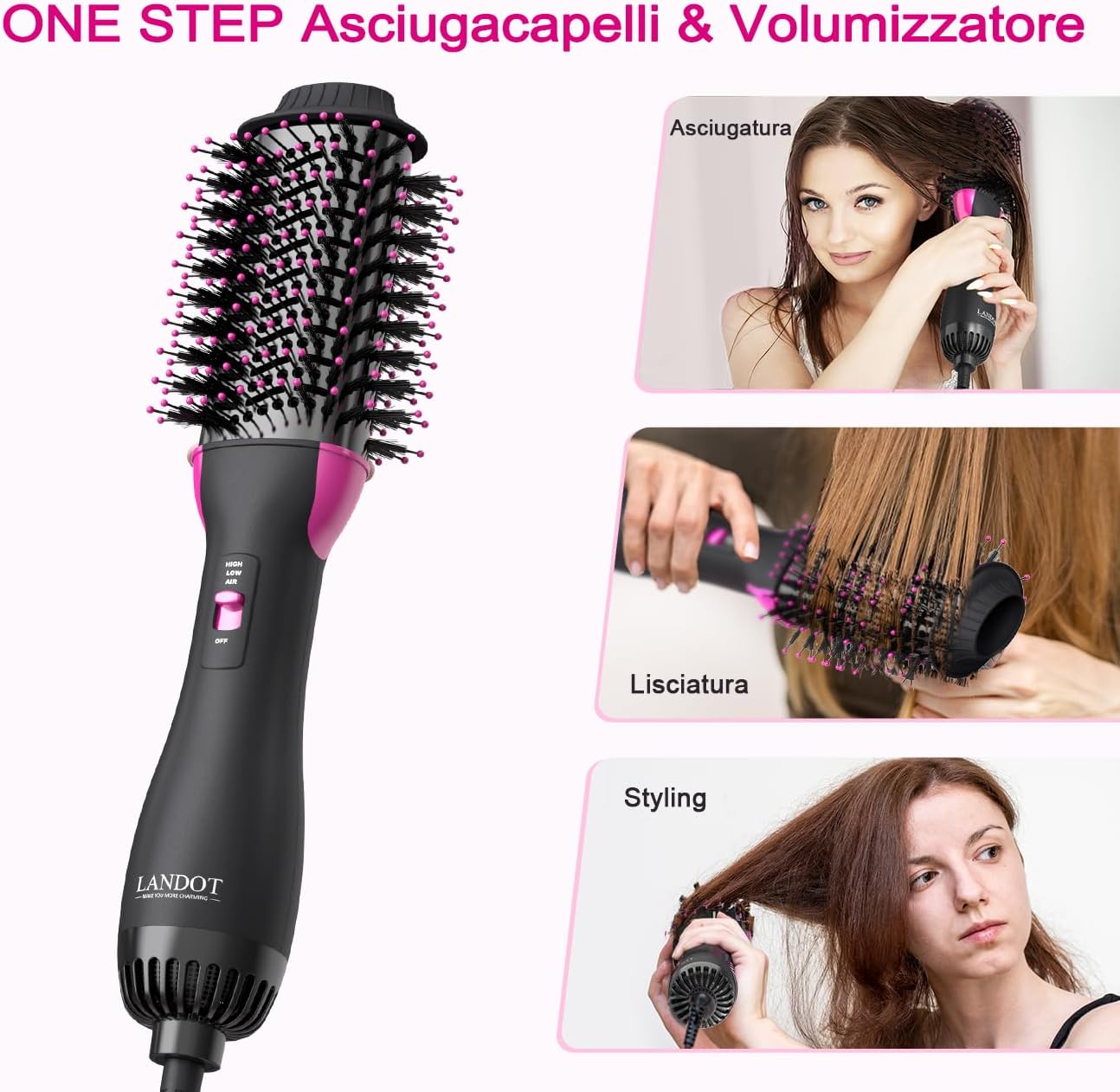Thumbnail 3 de LANDOT Spazzola Asciugacapelli 3 in 1 60 mm