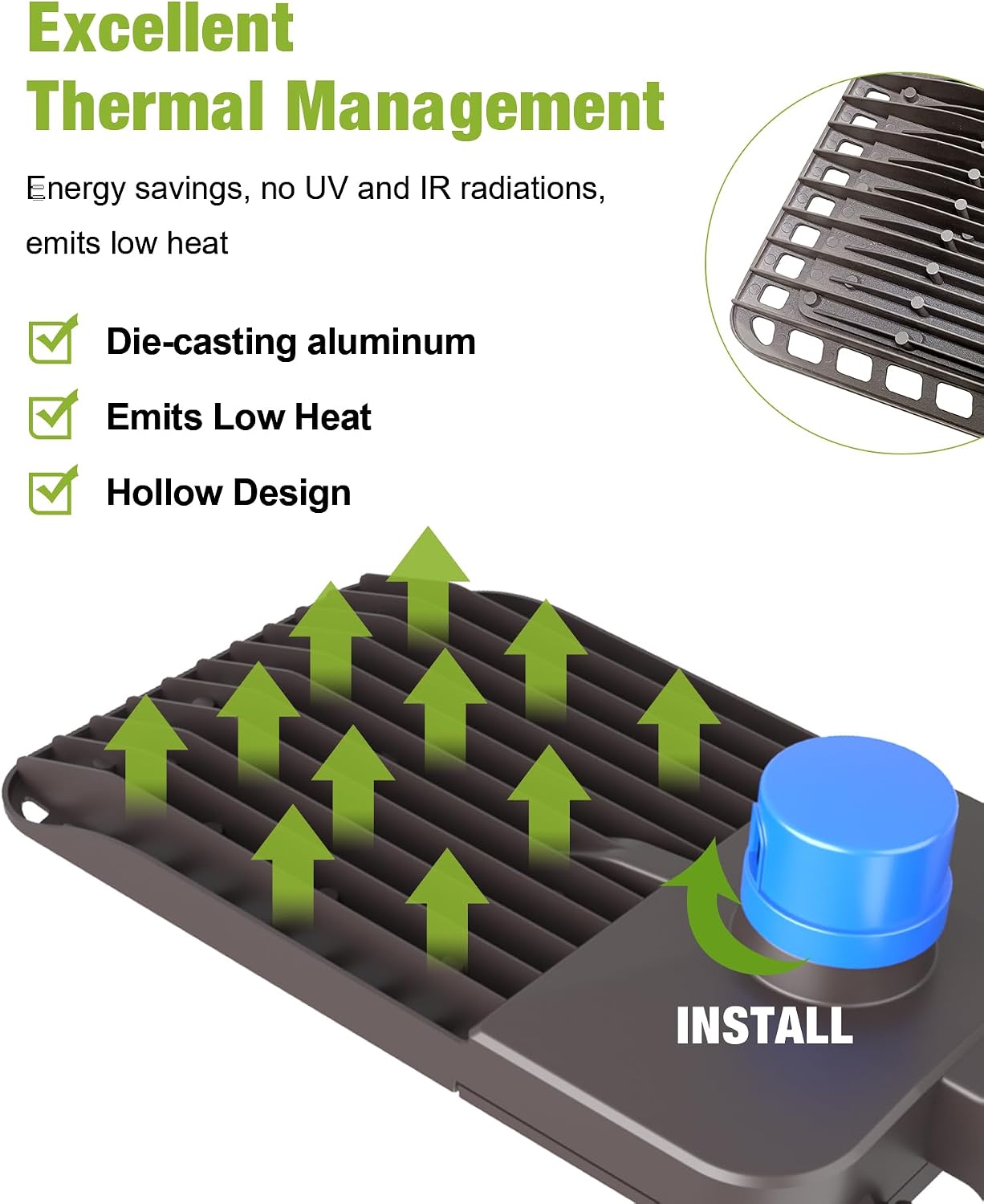 Detalle 2 de YXL LED Parking Lot Light 200W