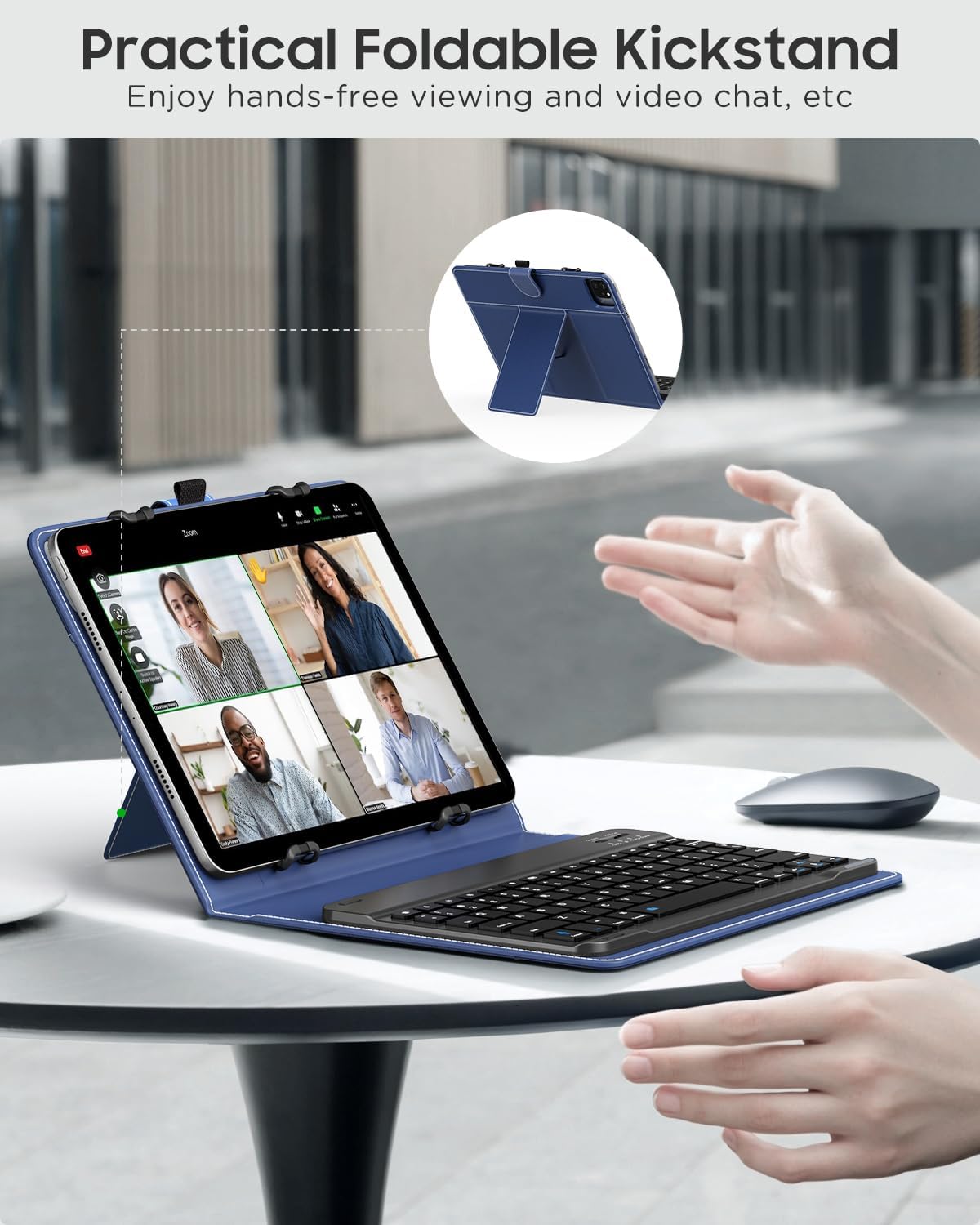 Detalle 2 de MoKo custodia tablet con tastiera Bluetooth