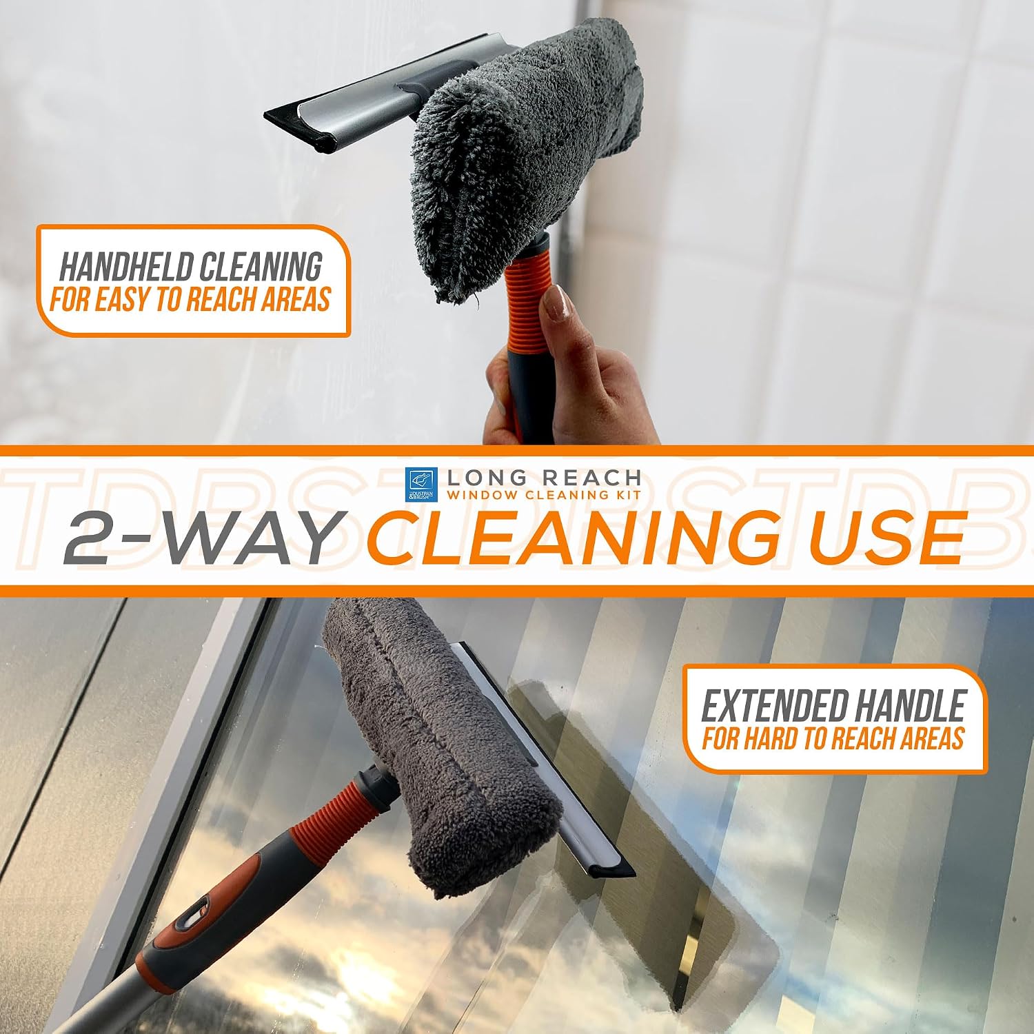 Thumbnail 5 de Window Cleaning Kit 158cm extendable pole 🧽