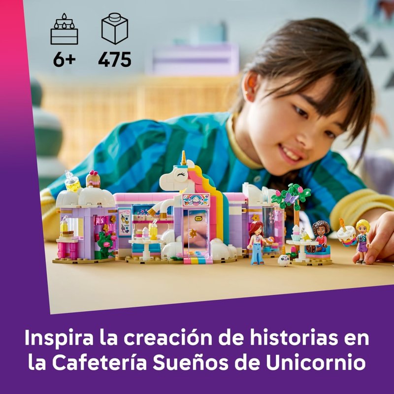 Thumbnail 2 de LEGO Friends 42684 Cafetería Sueños de Unicornio, 475 piezas