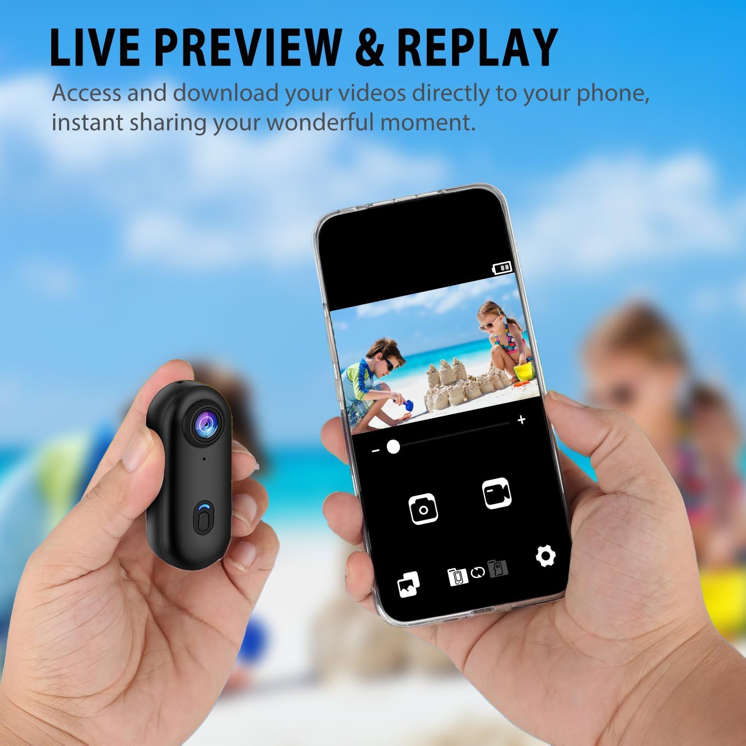 Thumbnail 5 de bayehngs Mini Body Camera with 64GB Card – Thumb-Size POV Action Camera