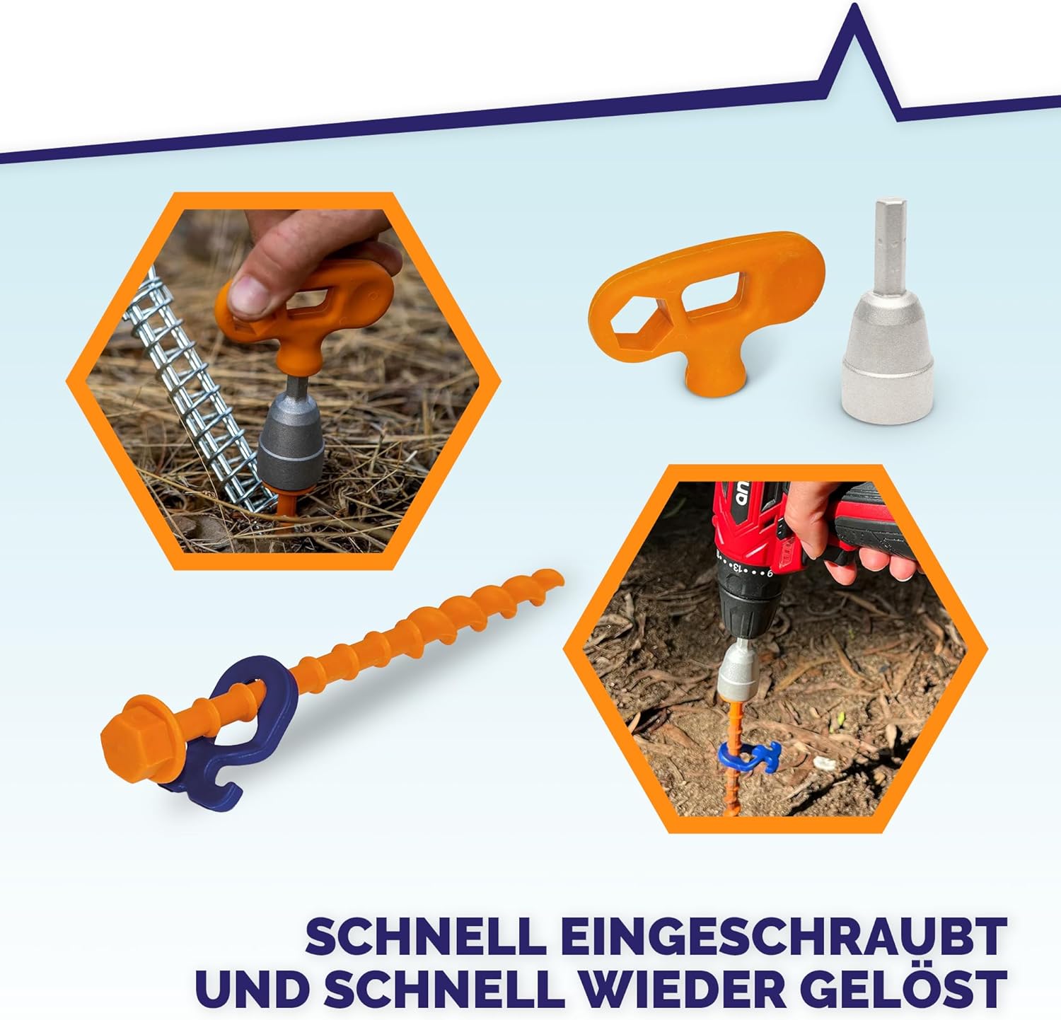 Thumbnail 4 de Peggy Peg Schraubhering StartKit – Komplettes Camping-Hering-Set
