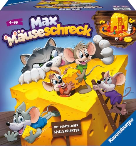 Detalle de Ravensburger Spiele-Klassiker Max Mäuseschreck – Kinderspiel ab 4 Jahre