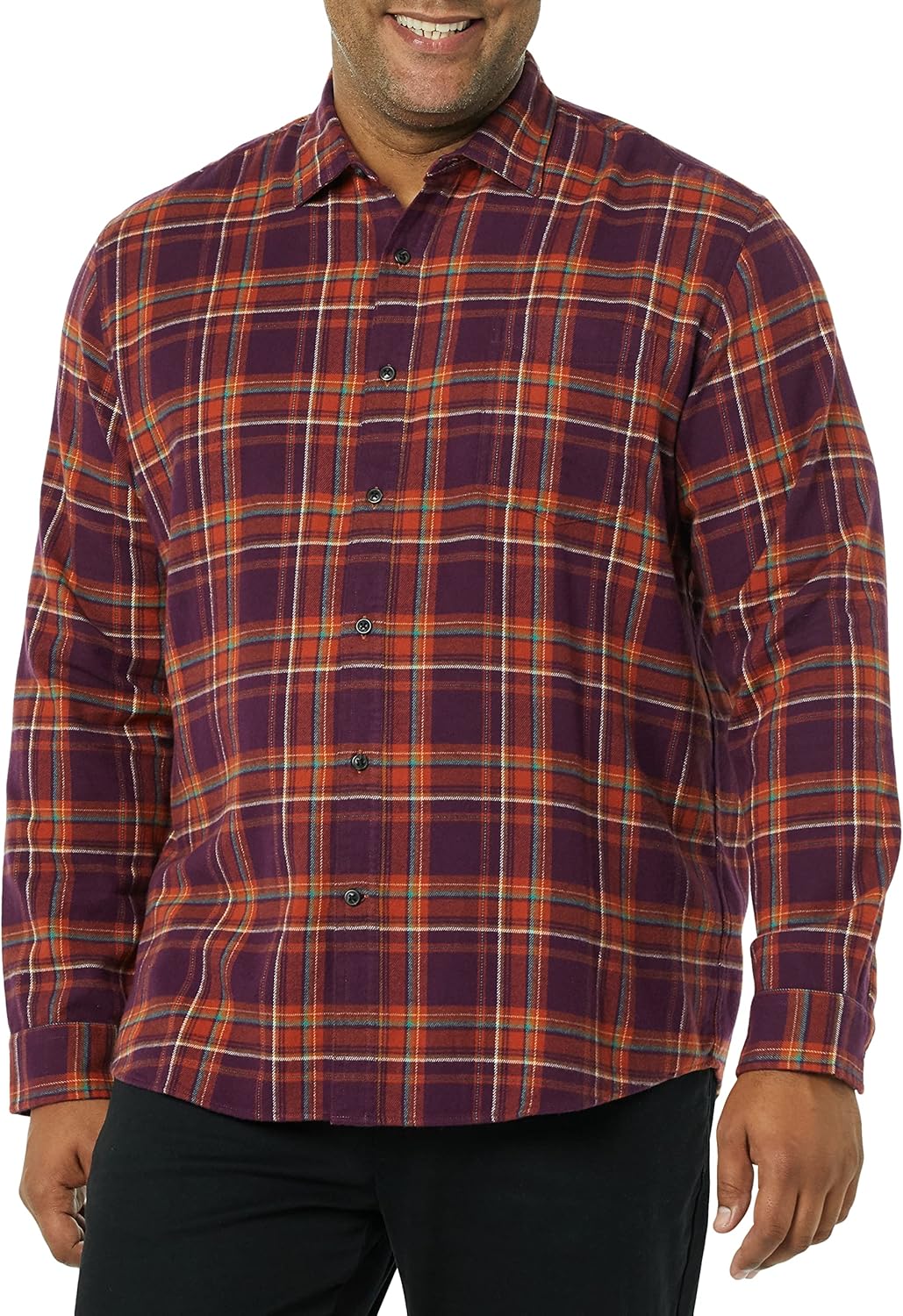 Thumbnail 6 de Amazon Essentials Men's Long-Sleeved Flannel Shirt (Discontinued Colours)