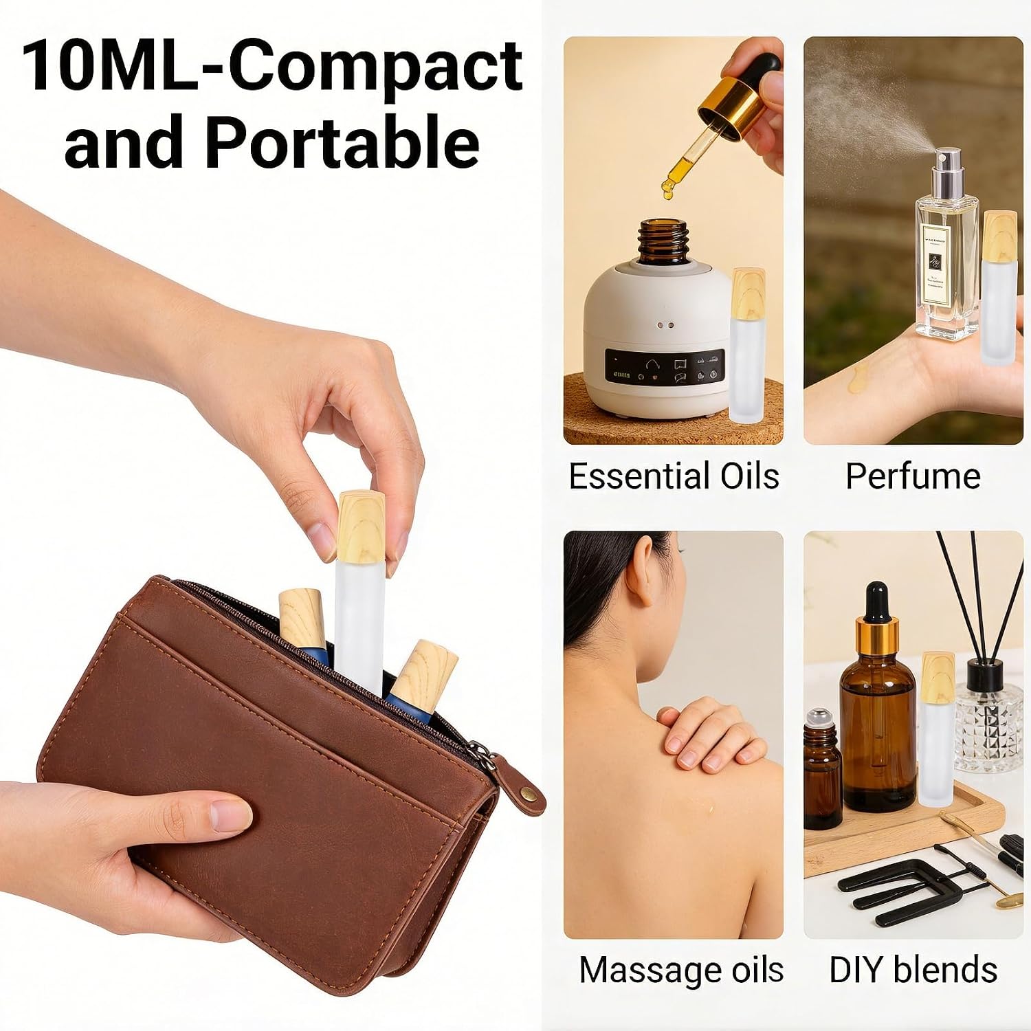 Detalle de Ellbest glass roller bottles 10 ml