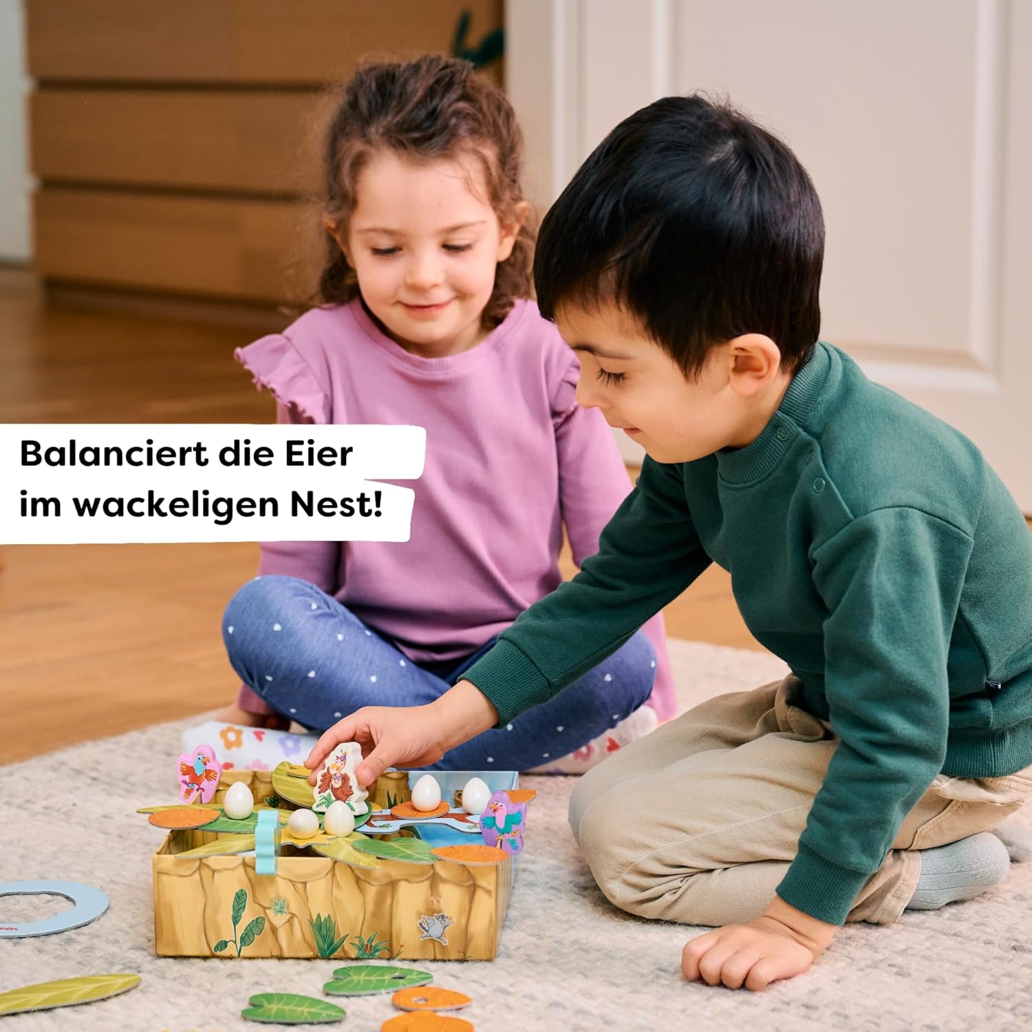 Detalle 2 de HABA Auweia Geier – Geschicklichkeitsspiel Holz für Kinder