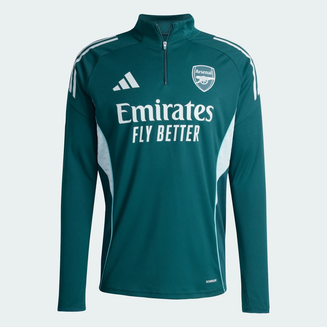 Detalle de Sudadera entrenamiento Arsenal Tiro 25 Competition de Adidas — Verde