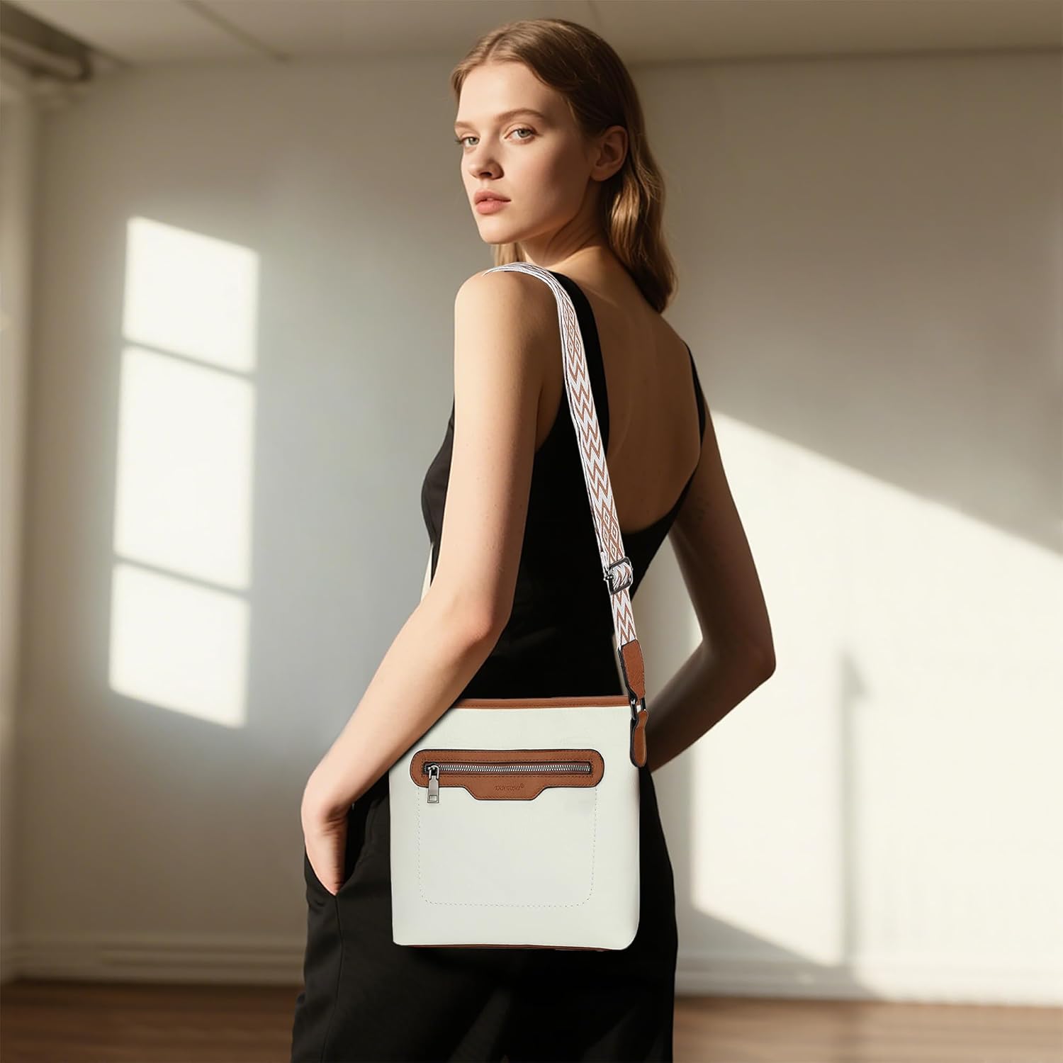 Thumbnail 1 de TANTOMI Umhängetasche Damen – leichte Schultertasche mit verstellbarem Riemen