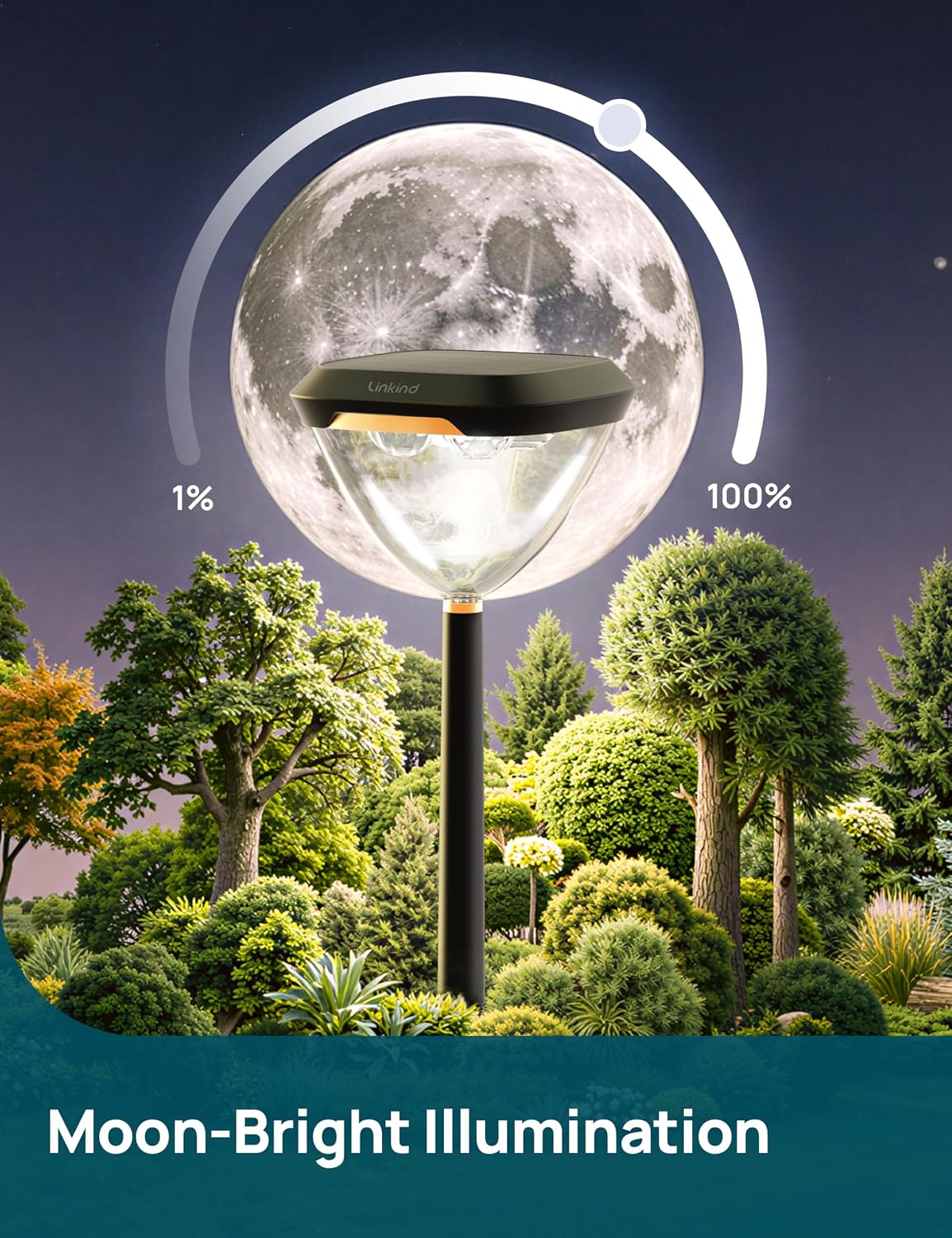 Detalle de Linkind Solar Pathway Lights 4-Pack