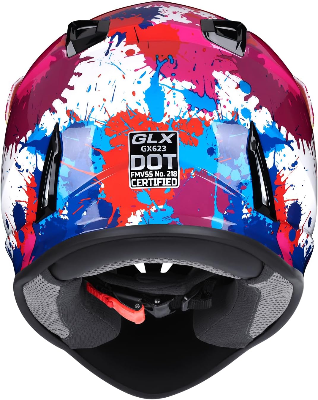 Thumbnail 2 de GLX GX623 Youth ATV/Dirt Bike Helmet Combo - Graffiti (Large)