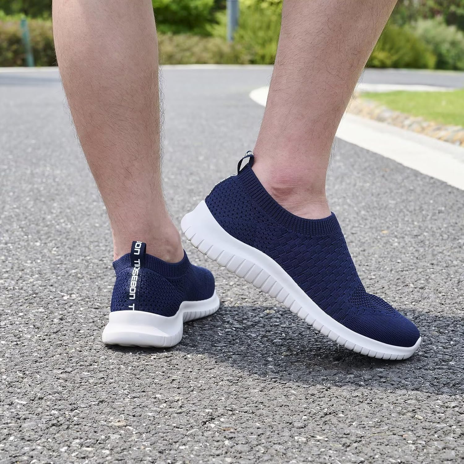 Thumbnail 5 de TIOSEBON Men's Slip-on Trainers: Lightweight, Breathable Road Running Shoes