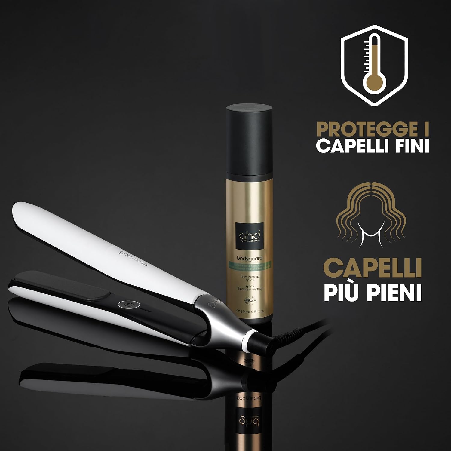 Detalle 2 de ghd bodyguard Heat Protect Spray 120 ml