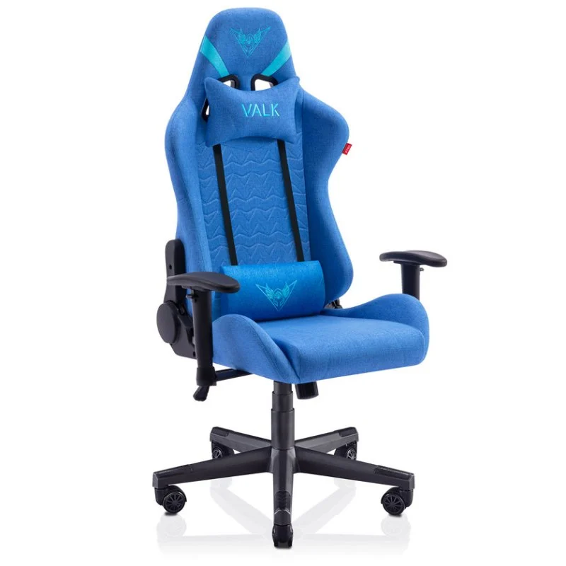 Detalle de Valk Nyx Silla gaming tela azul zafiro