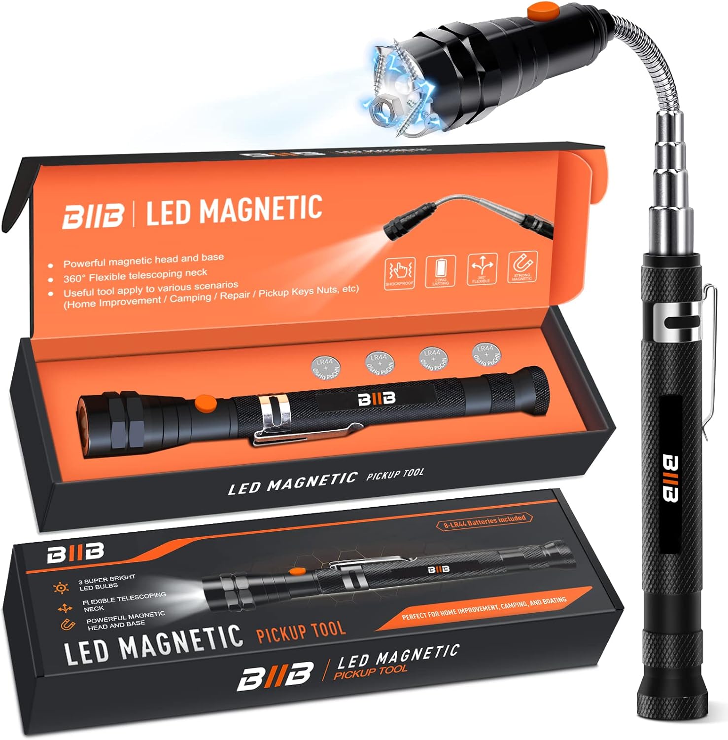 BIIB LED-Teleskopmagnet mit 22 Zoll