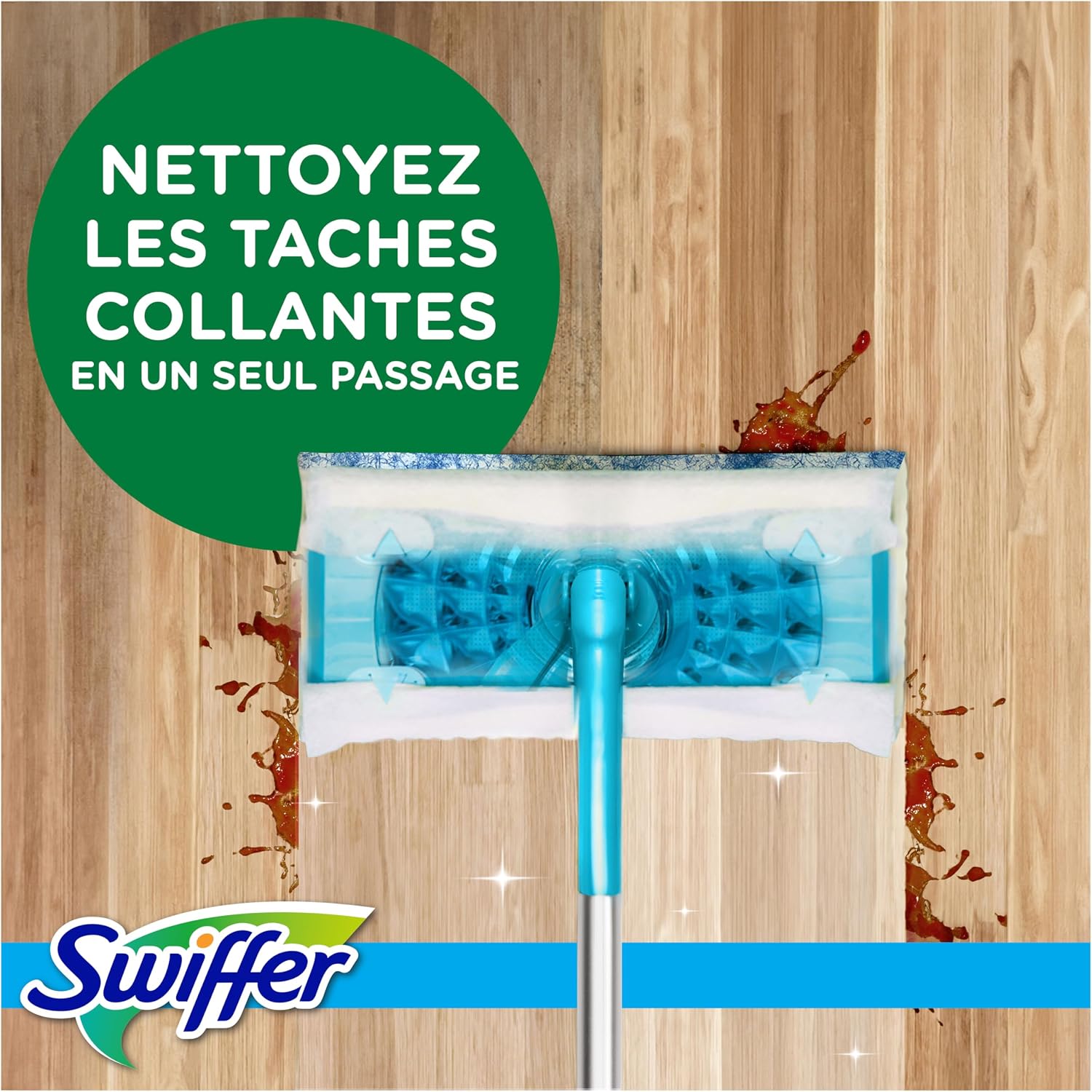 Detalle 2 de Swiffer Balai Lingettes Parquet 1 kit đź§ą