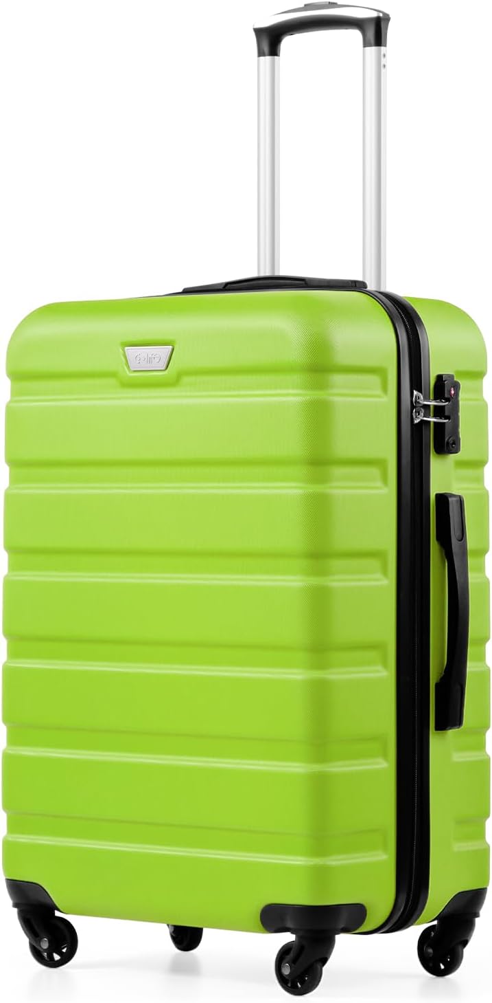 Detalle de COOLIFE Großkoffer 77 cm - Hartschale aus PC+ABS, 93 L, dunkelblau, 360° Spinner, TSA-Schloss