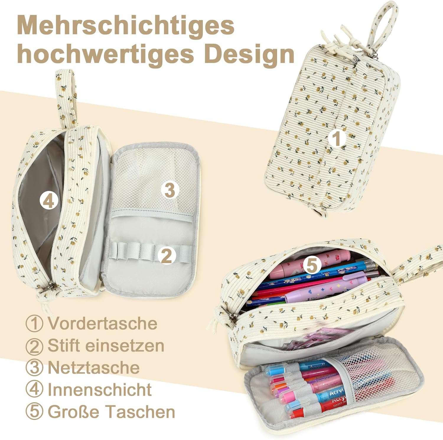 Thumbnail 1 de LEDAOU Stiftetasche 92 Große Kapazität