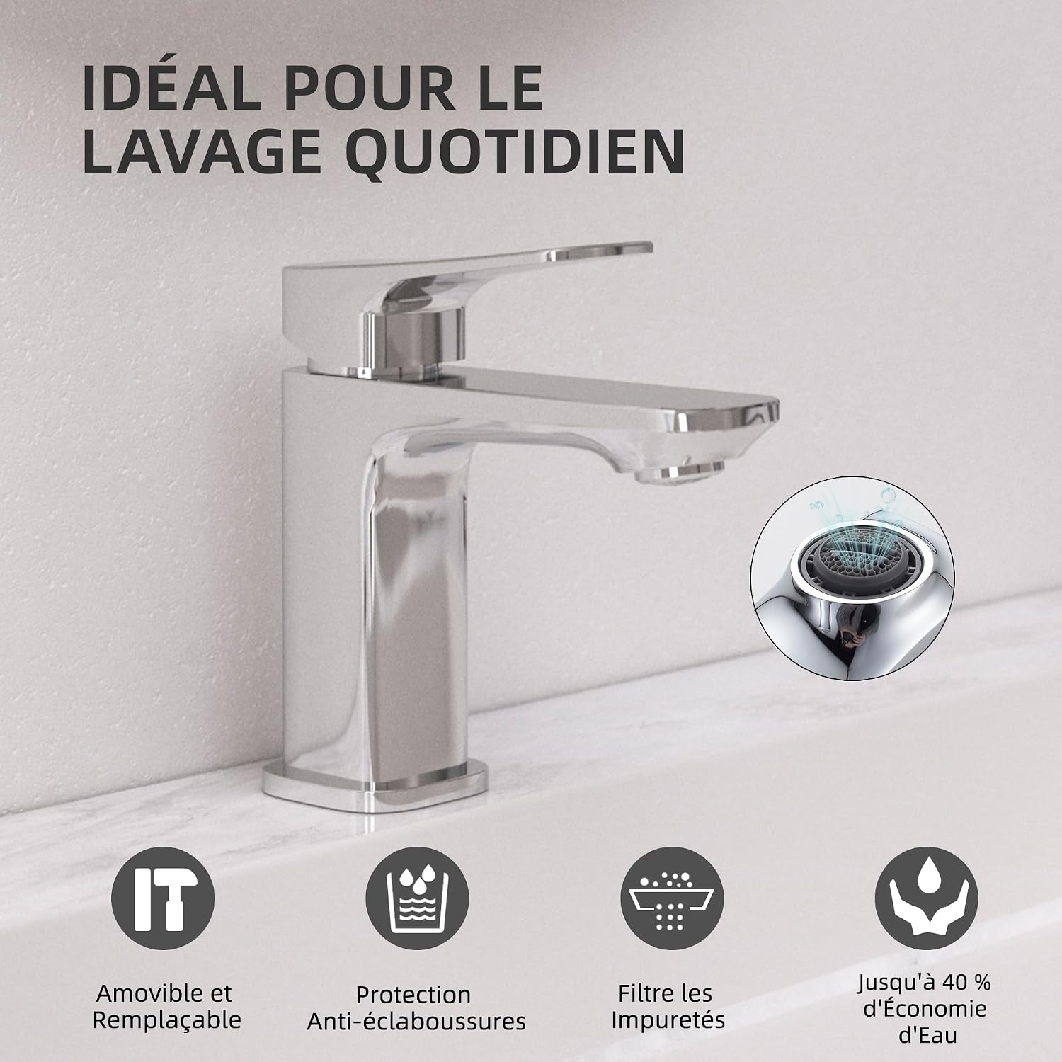 Detalle 2 de BELZ Mitigeur lavabo 82 mm đźš°