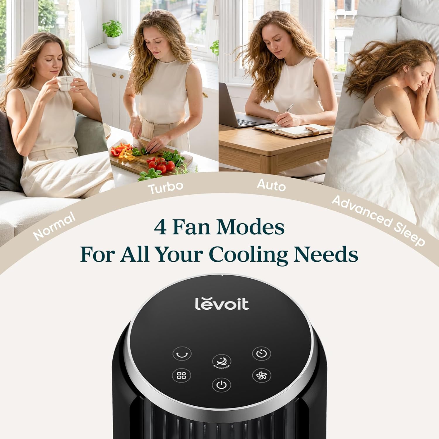 Thumbnail 6 de Levoit 20dB Silent Tower Fan – Quiet, Energy-Saving Cooling for Bedroom & Home