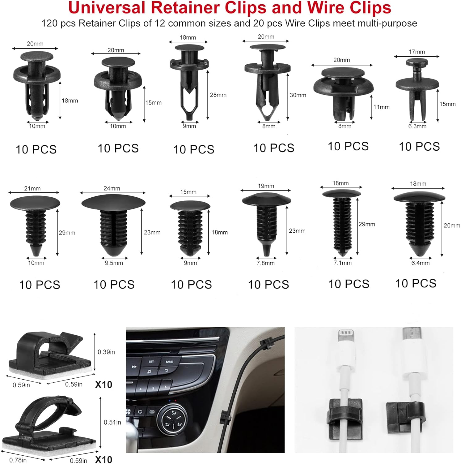 Thumbnail 6 de Hochferr 330-teiliges Demontage-Werkzeug-Set für Auto-Clips & Zierleisten