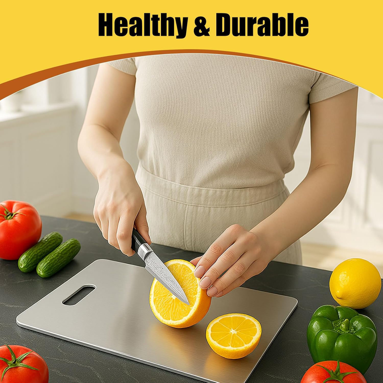 Thumbnail 5 de Titanium Cutting Board Set 3-Piece, Double-Sided 🍽