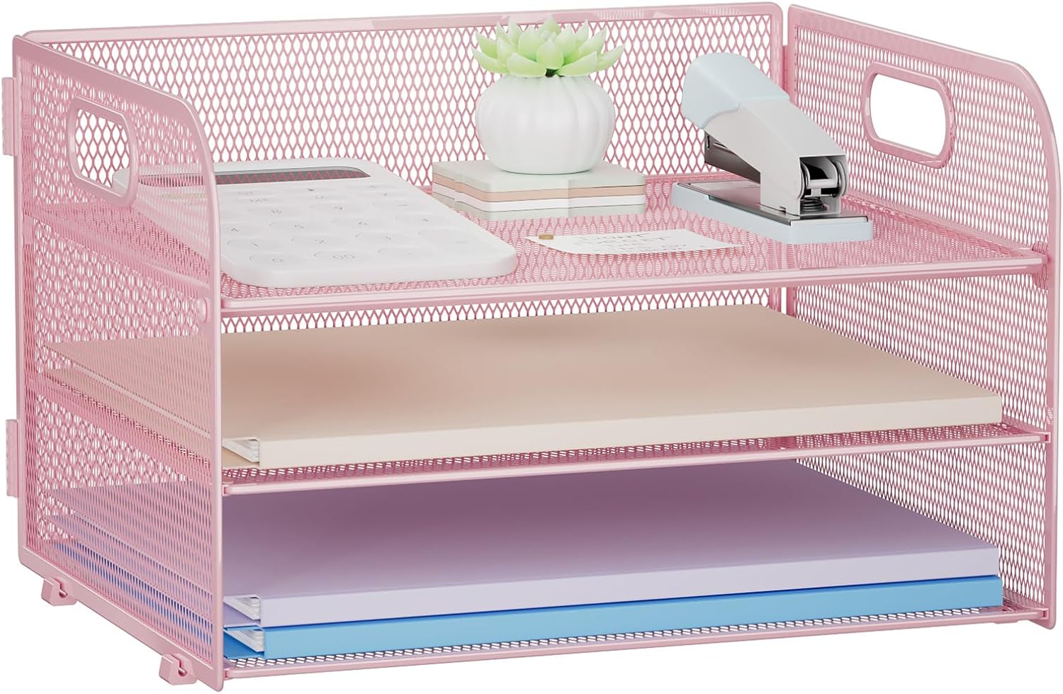 Thumbnail 6 de Restorgan 3 Tier Paper Organiser with Handle