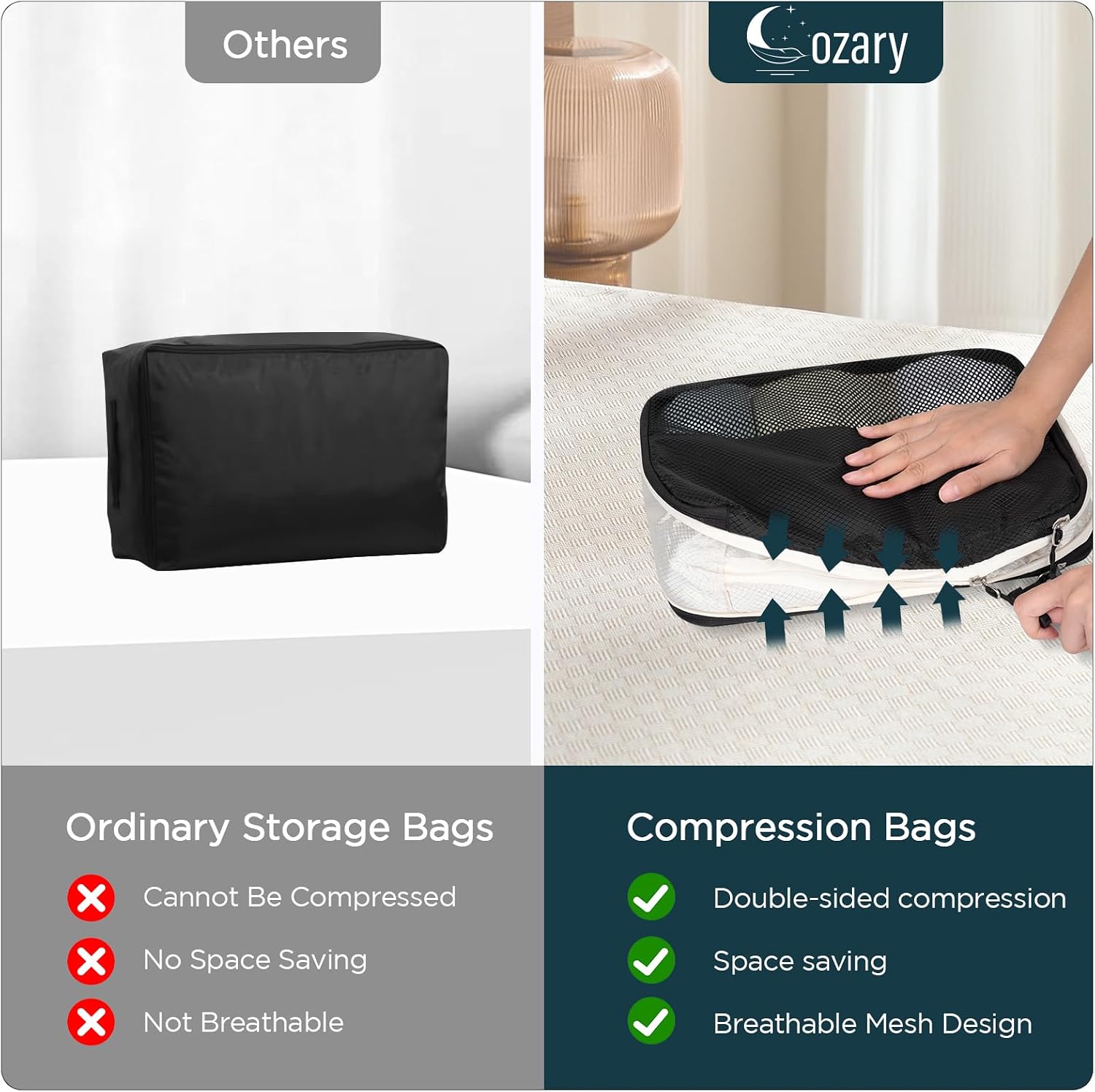 Detalle 1 de Cozary Sacs Compression Double Sided 4 Set