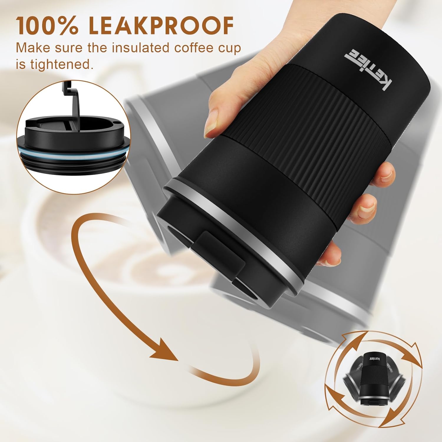 Thumbnail 2 de KETIEE Thermobecher 380 ml Edelstahl