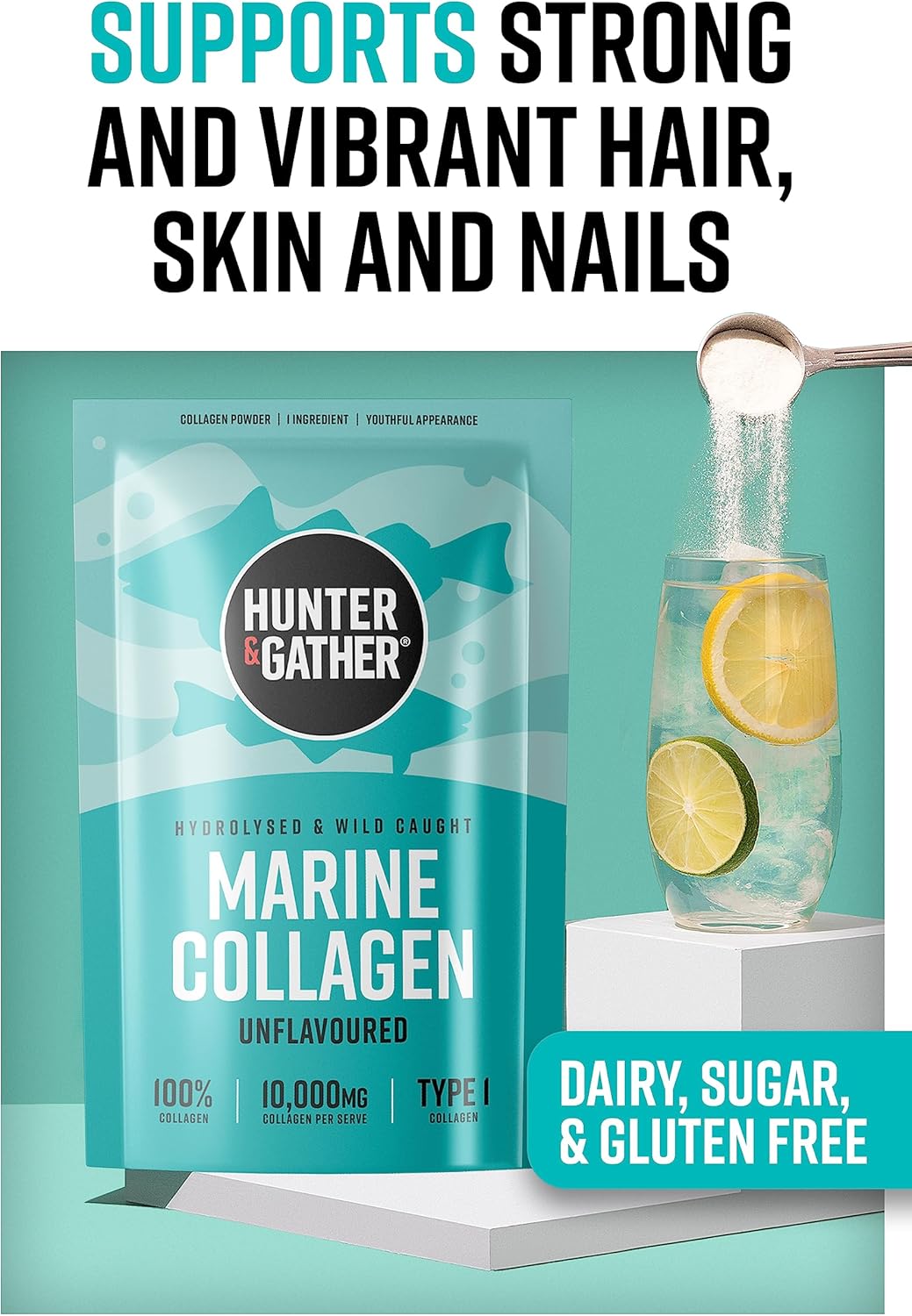 Thumbnail 5 de Hunter & Gather Colágeno Marino en Polvo 300g 💧 Calidad Premium