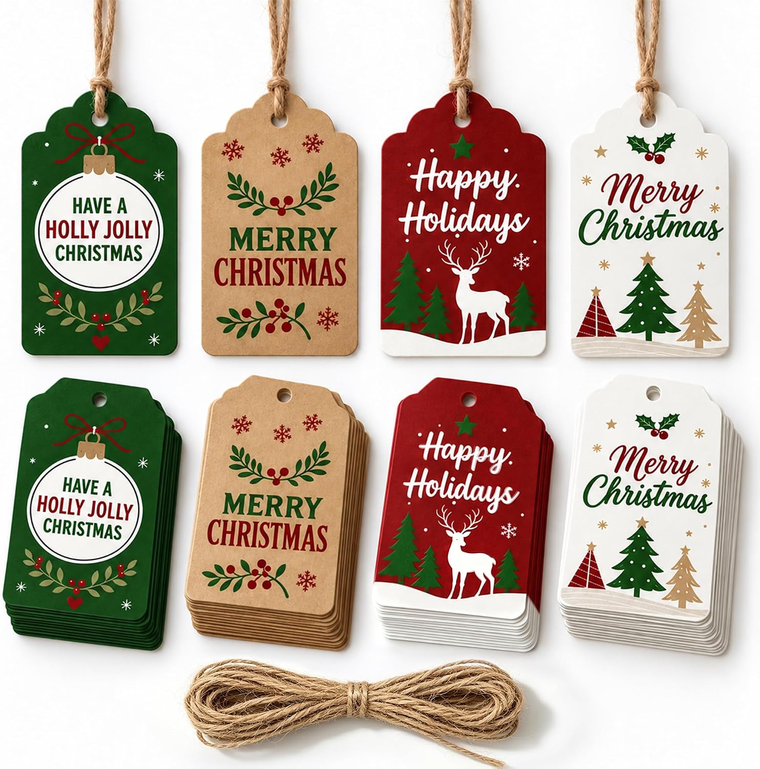 Detalle de Christmas Gift Tags, 60-Piece Set