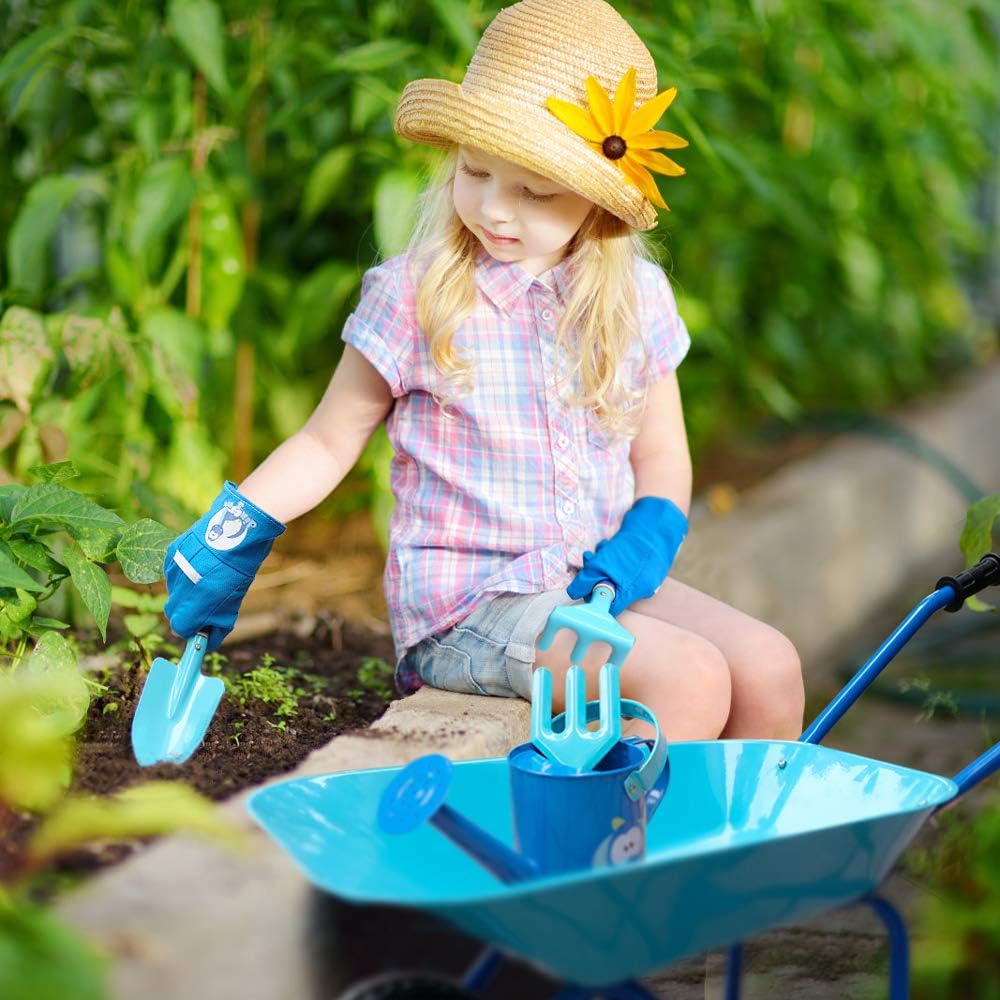Thumbnail 4 de Colwelt Kids Metal Wheelbarrow 5Pcs – A Practical Garden Set for Little Helpers