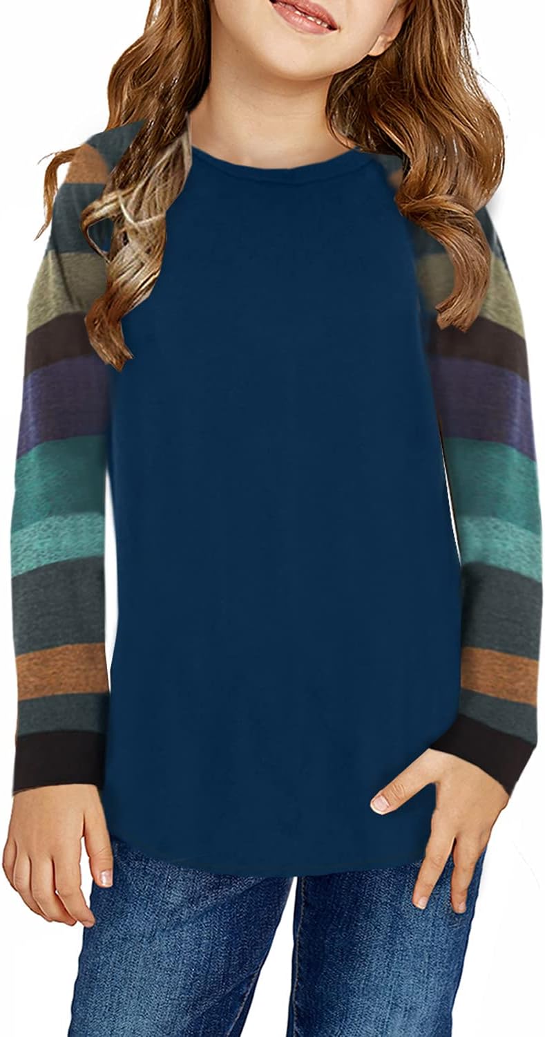 Detalle 2 de Storeofbaby Girls' Long-Sleeve Shirt, Crew Neck