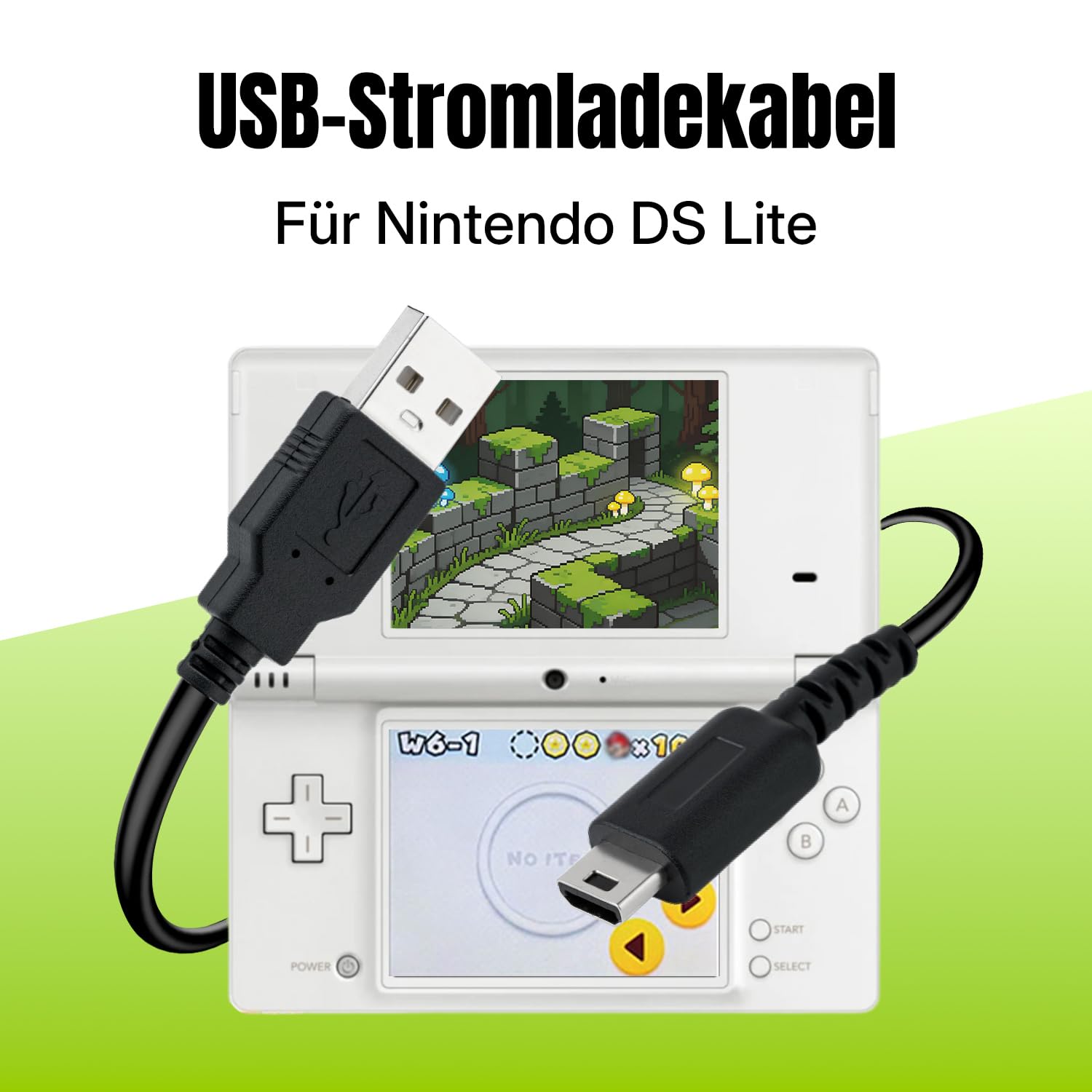 Thumbnail 2 de Tolesum USB-Ladekabel für Nintendo DS Lite USG-001 – 1,2 m Ersatzkabel