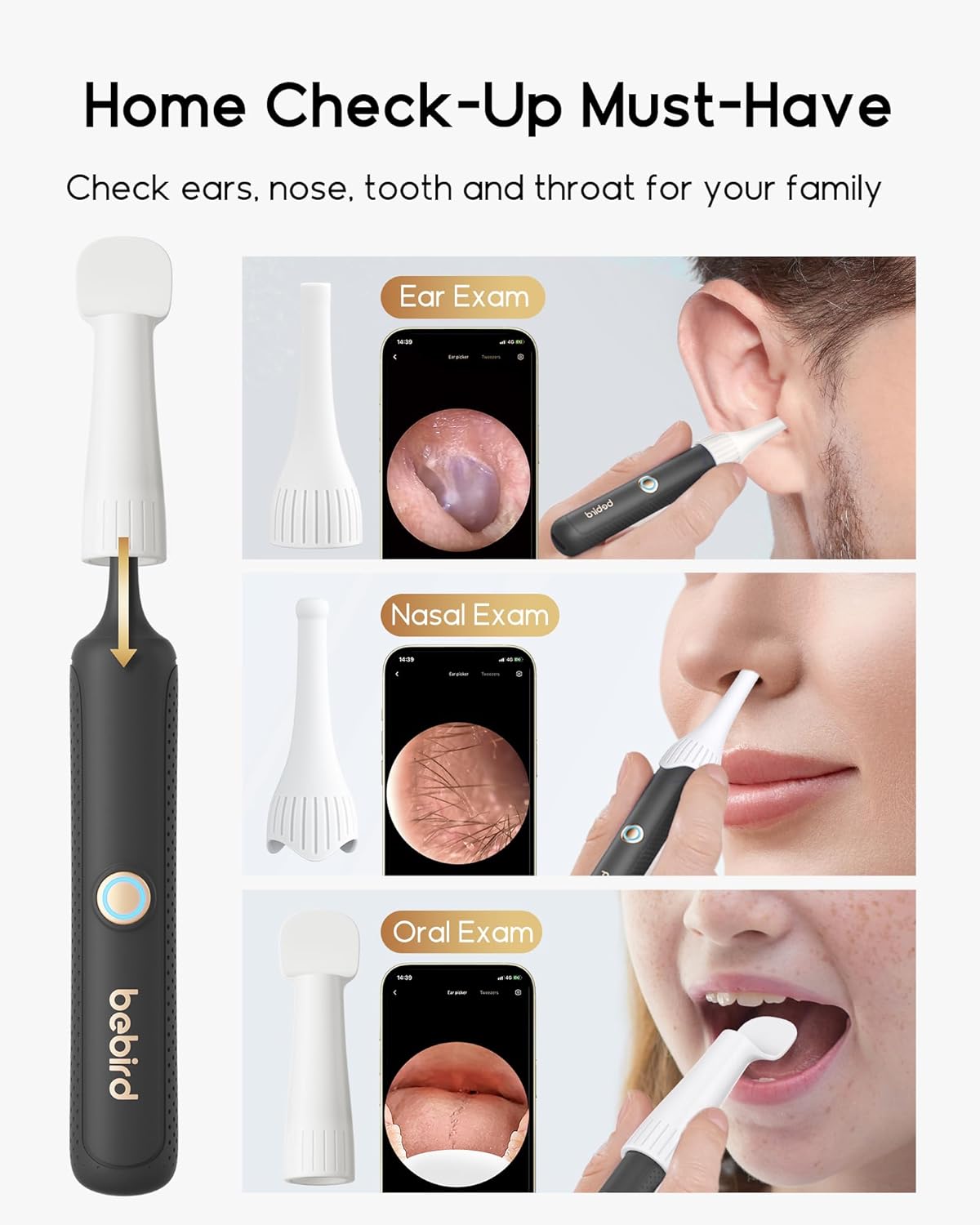 Detalle 2 de Bebird Earsight Plus Ear Wax Removal Tool Camera
