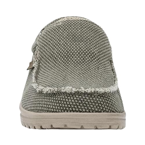 Detalle de HEYDUDE Mikka Braided: Mocassini slip-on da uomo Army 44