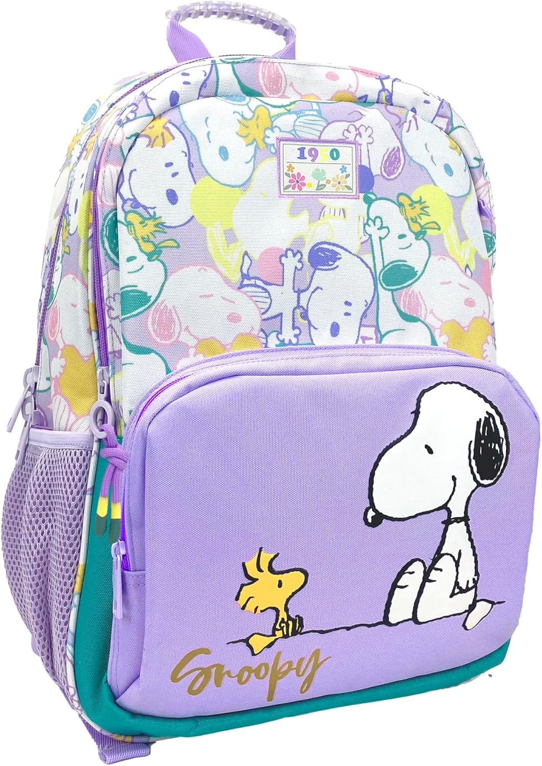 Detalle 2 de CYPBRANDS Snoopy Sac à dos adaptable au chariot – multicolore violet, officiel