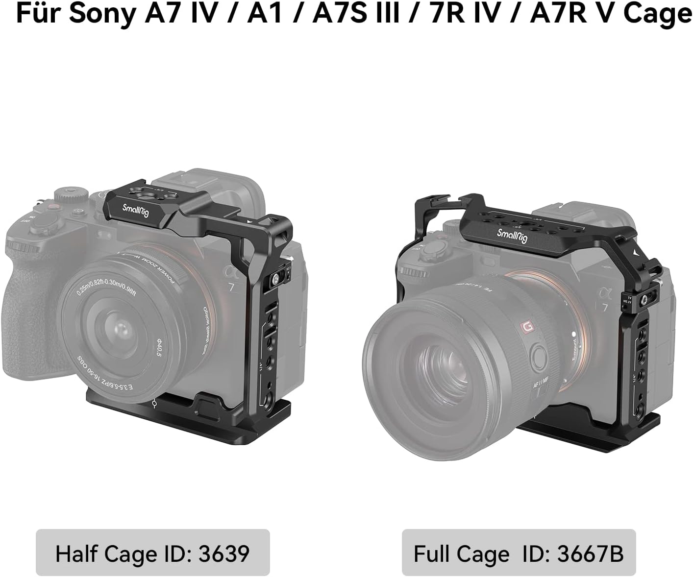 Thumbnail 6 de SMALLRIG Mezza Gabbia 3639 per Sony A7 IV / A7S III / A1 / A7R IV / A7R V
