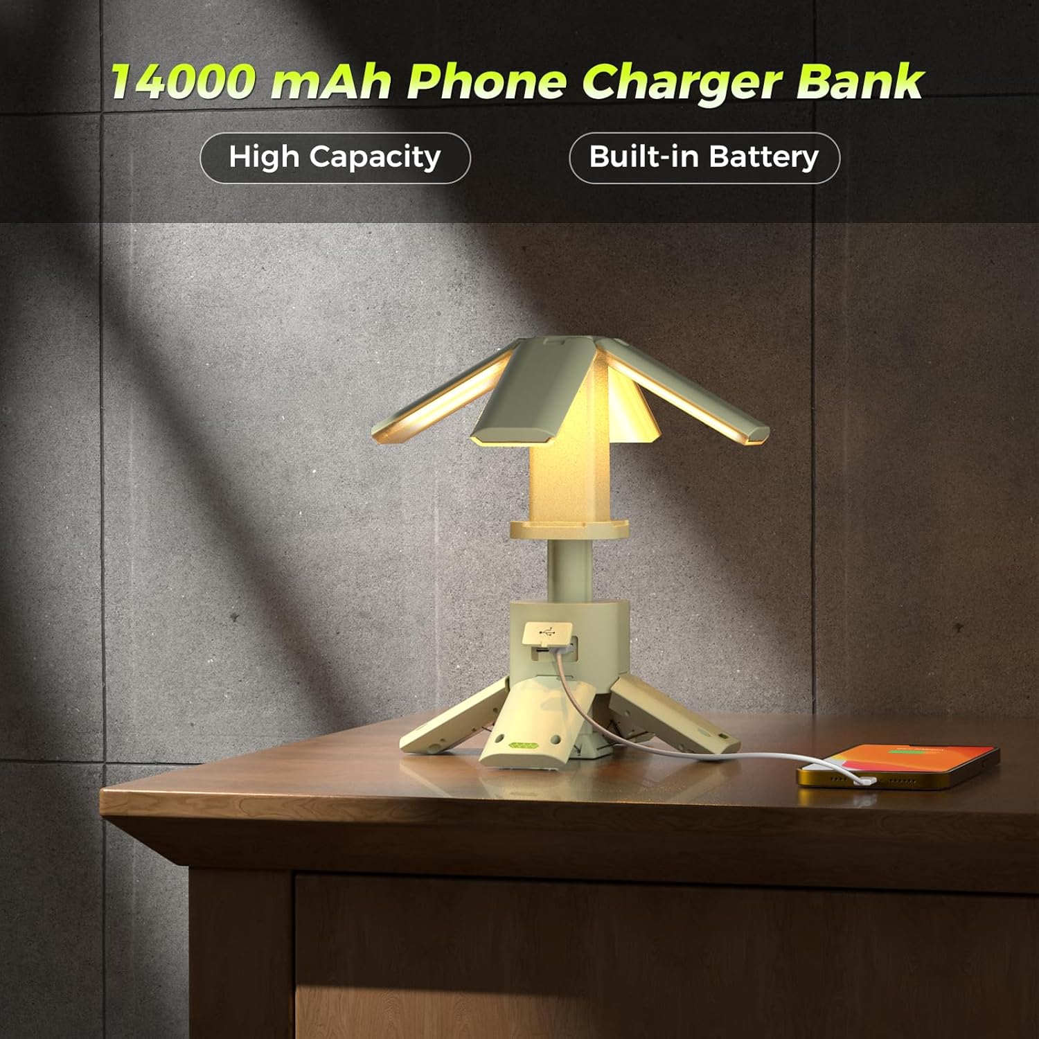 Thumbnail 3 de Telescopic Camping Lights Rechargeable 14000 mAh LED Multifunction Magnetic Lanterns