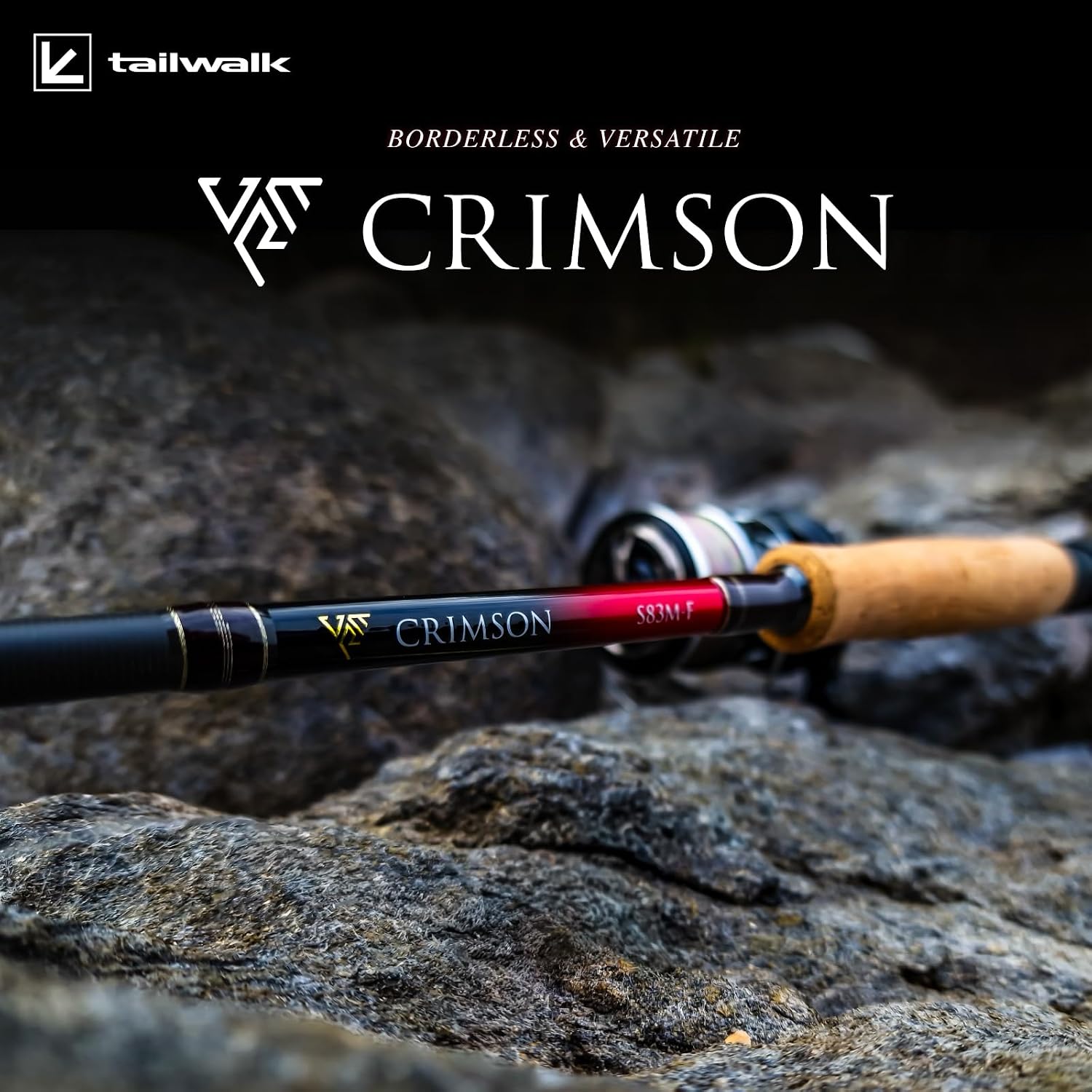 Detalle 2 de テイルウォーク CRIMSON S76ML-R/T テレスコピックロッド 7.6ft・ML・ルアーMAX 23g